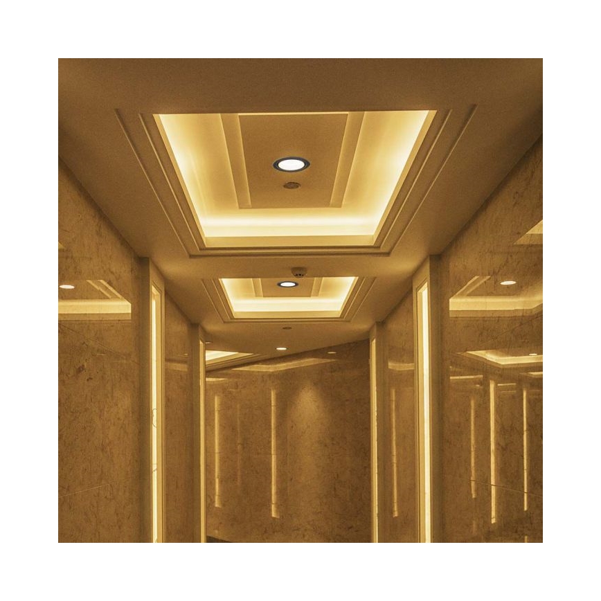 LED Podhľadové bodové svietidlo LED/28W/230V 3000/4000/6400K pr. 20 cm čierna