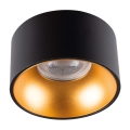 LED Podhľadové bodové svietidlo MINI RITI 1xGU10/25W/230V čierna/zlatá
