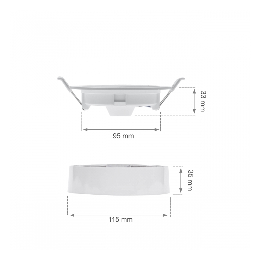 LED podhľadové svietidlo ALGINE 2v1 LED/6W/230V 3000K biela