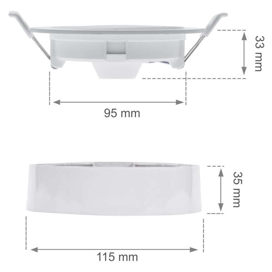 LED Podhľadové svietidlo ALGINE 2v1 LED/6W/230V 3000K