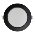 LED Podhľadové svietidlo CIRCLE LED/12W/230V 4000K pr. 17 cm čierna