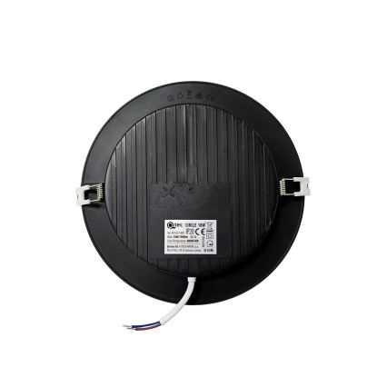 LED Podhľadové svietidlo CIRCLE LED/18W/230V 4000K pr. 22 cm čierna