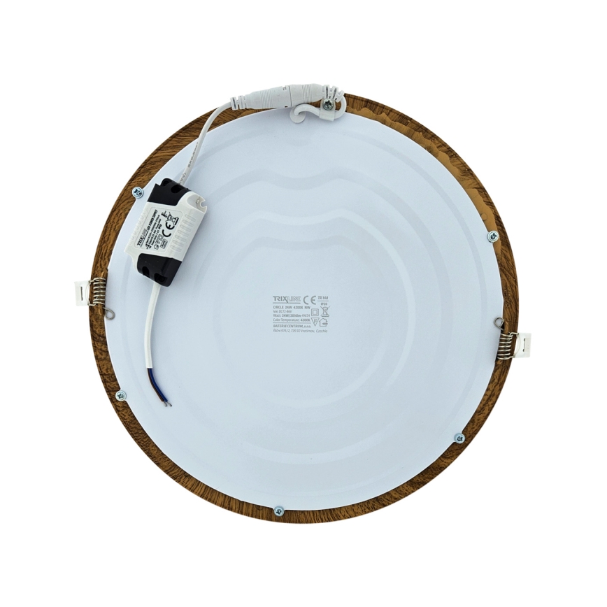 LED Podhľadové svietidlo CIRCLE LED/24W/230V 4200K pr. 29,6 cm hnedá