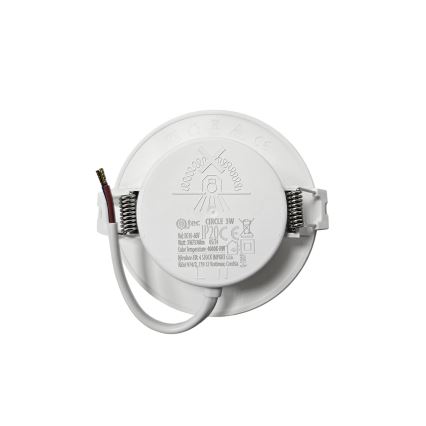 LED Podhľadové svietidlo CIRCLE LED/3W/230V 4000K pr. 9 cm biela