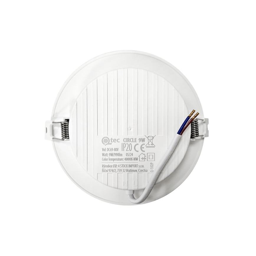 LED Podhľadové svietidlo CIRCLE LED/9W/230V 4000K pr. 14,5 cm biela
