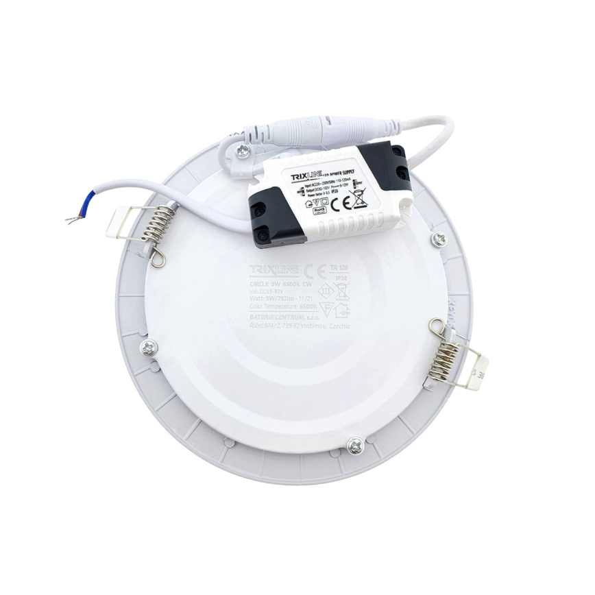LED Podhľadové svietidlo CIRCLE LED/9W/230V 6500K pr. 14,5 cm biela