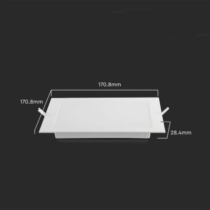 LED Podhľadové svietidlo LED/12W/230V 4000K