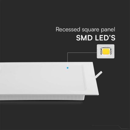 LED Podhľadové svietidlo LED/18W/230V 22x22 cm 4000K biela