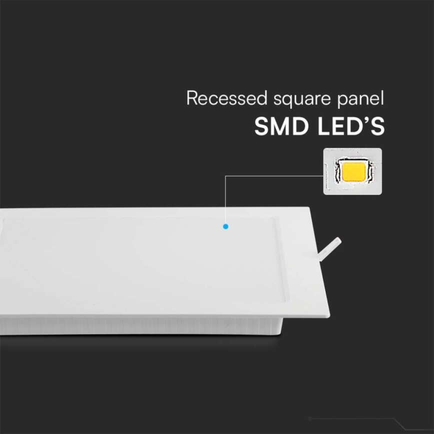 LED Podhľadové svietidlo LED/18W/230V 22x22 cm 4000K biela