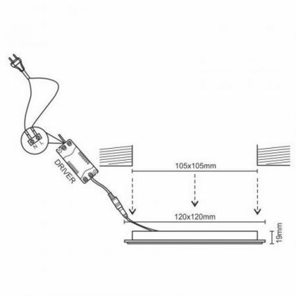 LED Podhľadové svietidlo LED/6W/230V