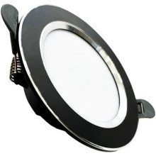 LED Podhľadové svietidlo LED/7,5W/230V 4000K čierna/strieborná