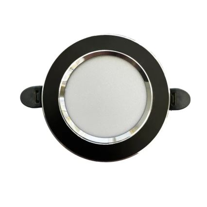 LED Podhľadové svietidlo LED/7,5W/230V 4000K čierna/strieborná