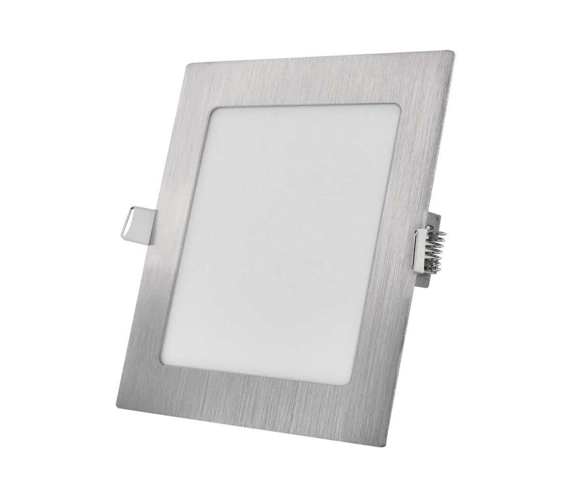 LED Podhľadové svietidlo NEXXO LED/12,5W/230V 3000/3500/4000K strieborné 17x17 cm ZD2233