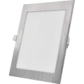 LED podhľadové svietidlo NEXXO LED/18W/230V 3000/3500/4000K strieborné 22,5x22,5 cm