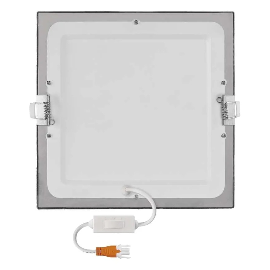LED podhľadové svietidlo NEXXO LED/18W/230V 3000/3500/4000K strieborné 22,5x22,5 cm