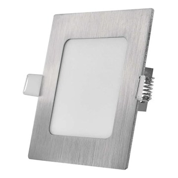 LED podhľadové svietidlo NEXXO LED/7W/230V 3000/3500/4000K strieborné 12x12 cm