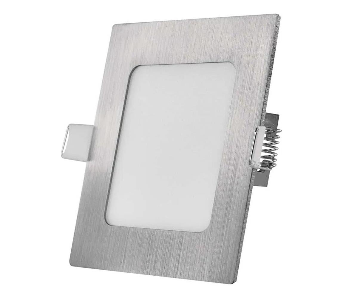 LED podhľadové svietidlo NEXXO LED/7W/230V 3000/3500/4000K strieborné 12x12 cm ZD2223