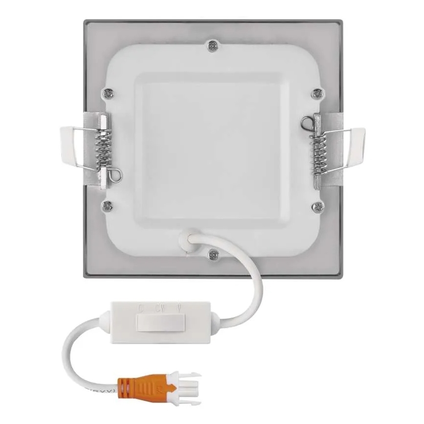 LED podhľadové svietidlo NEXXO LED/7W/230V 3000/3500/4000K strieborné 12x12 cm