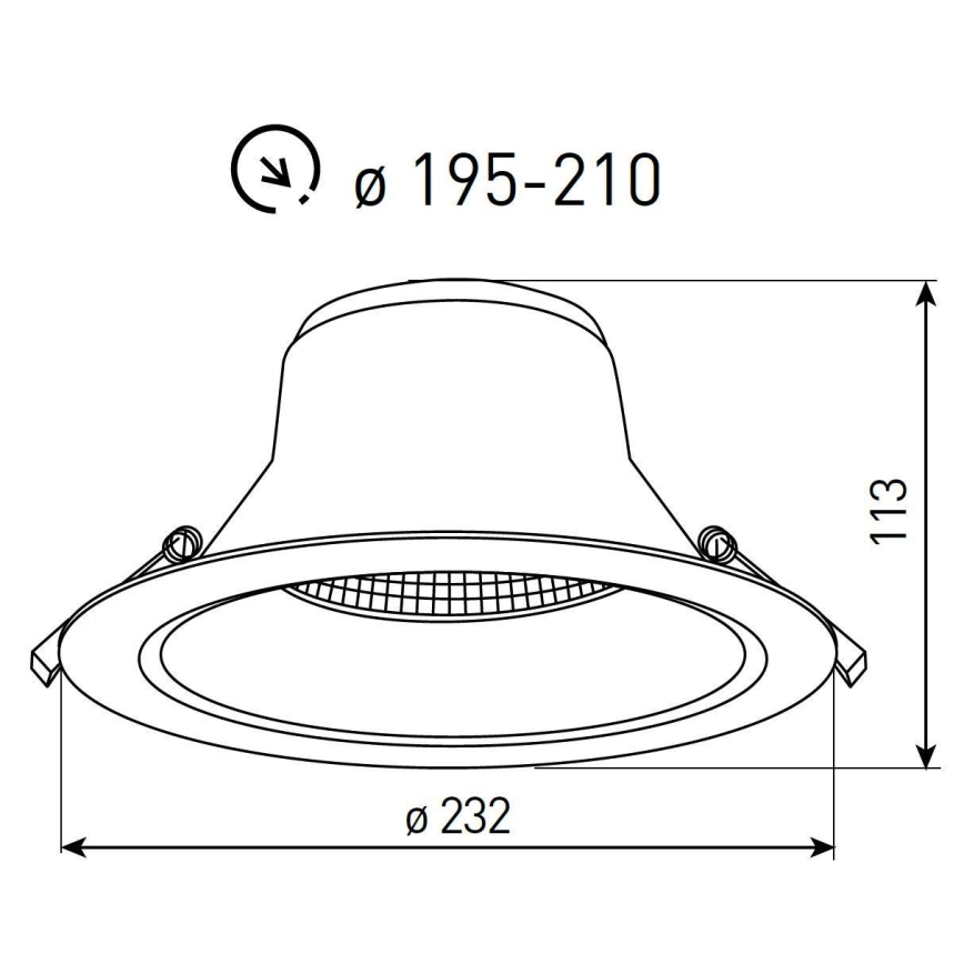 LED Kúpeľňové podhľadové svietidlo NYON LED/34W/230V 3000/4000/5700K priemer 23,2 cm IP44 biela