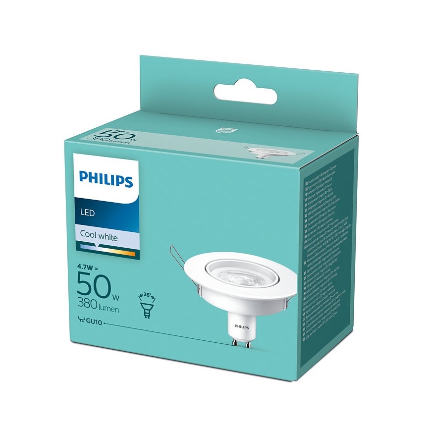 LED Podhľadové svietidlo Philips 1xGU10/4,7W/230V 4000K