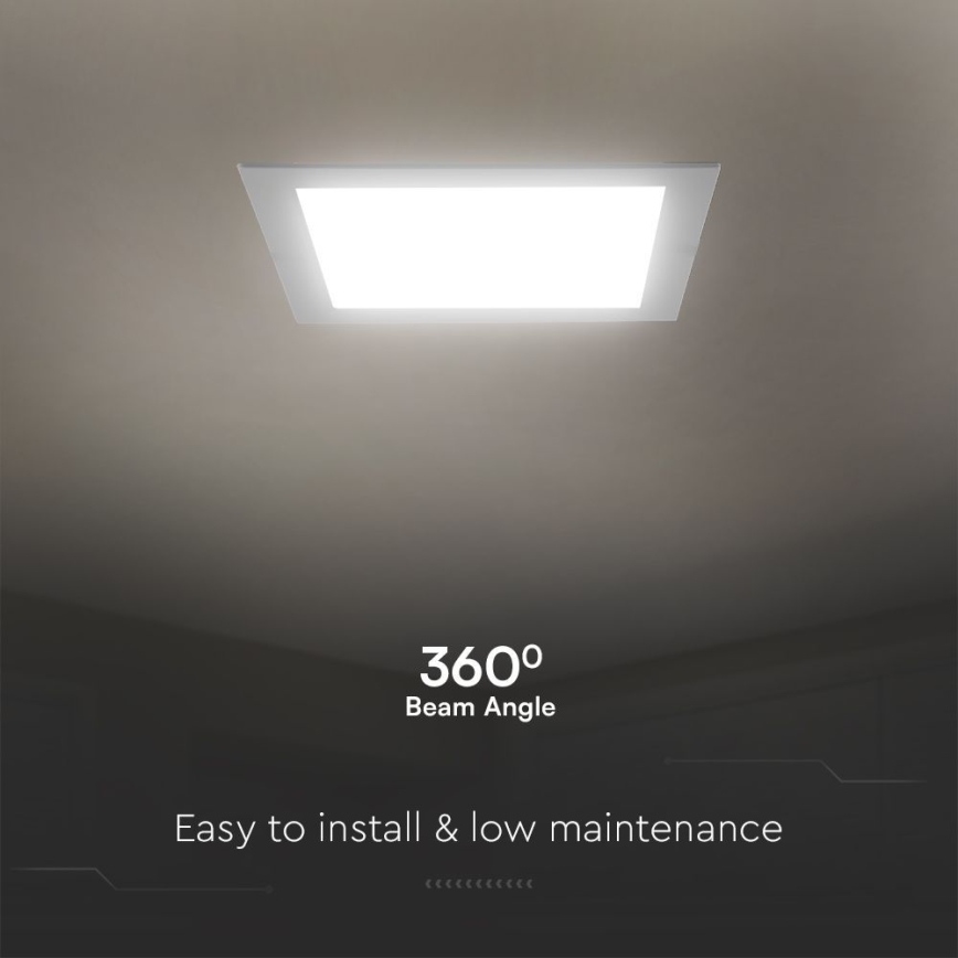 LED Podhľadové svietidlo SAMSUNG CHIP LED/18W/230V 3000K 22x22 cm biela