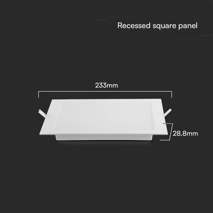 LED Podhľadové svietidlo SAMSUNG CHIP LED/18W/230V 3000K 22x22 cm biela