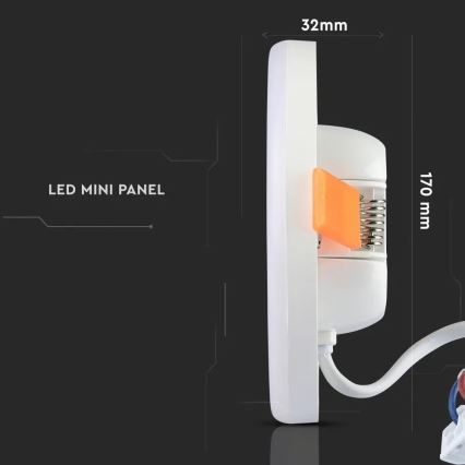 LED Podhľadové svietidlo SAMSUNG CHIP LED/18W/230V 3000K