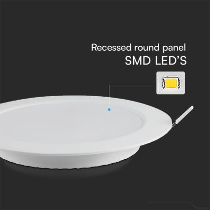 LED Podhľadové svietidlo SAMSUNG CHIP LED/18W/230V 6500K pr. 22 cm biela