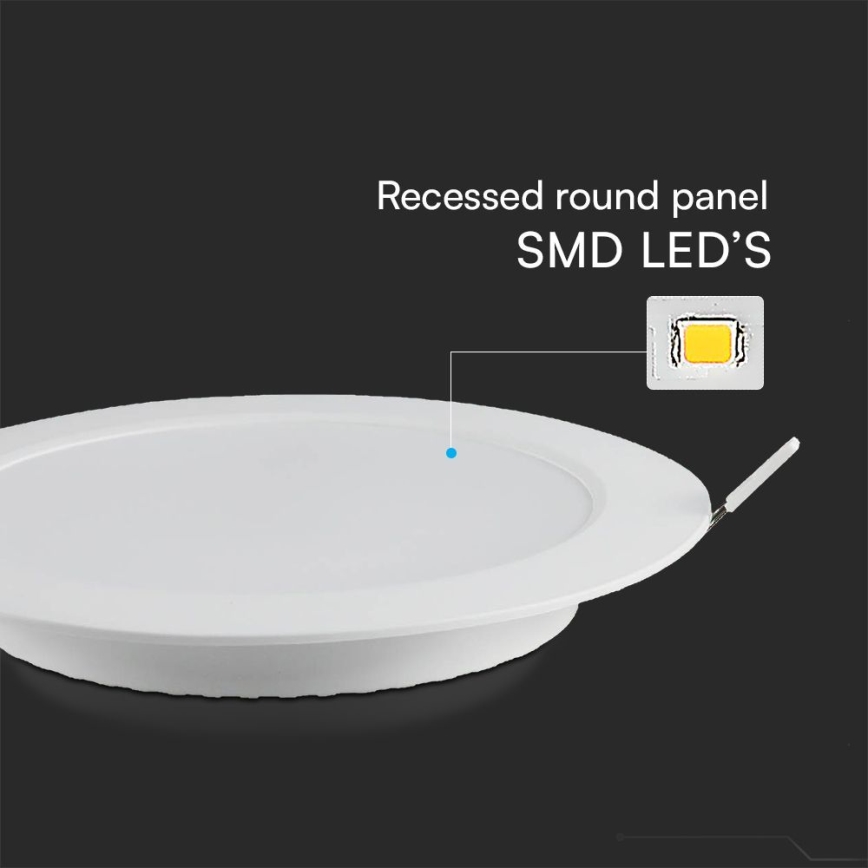 LED Podhľadové svietidlo SAMSUNG CHIP LED/18W/230V 6500K pr. 22 cm biela