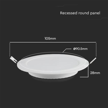 LED Podhľadové svietidlo SAMSUNG CHIP LED/3W/230V 4000K pr. 9,5 cm biela