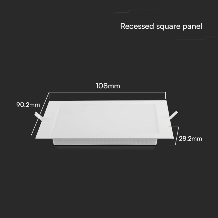 LED Podhľadové svietidlo SAMSUNG CHIP LED/3W/230V 6500K 9x9 cm biela