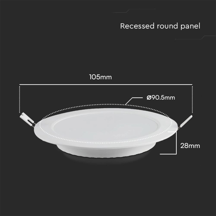 LED Podhľadové svietidlo SAMSUNG CHIP LED/3W/230V 6500K pr. 9,5 cm biela