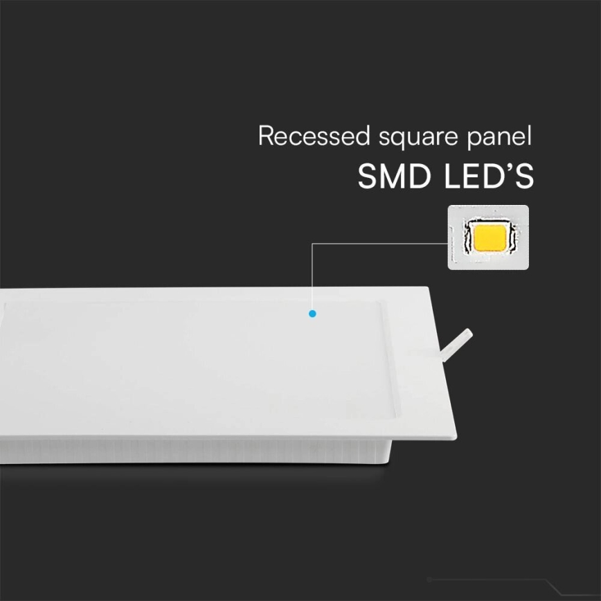 LED Podhľadové svietidlo SAMSUNG CHIP LED/6W/230V 3000K 12x12 cm biela