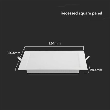 LED Podhľadové svietidlo SAMSUNG CHIP LED/6W/230V 3000K 12x12 cm biela