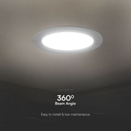 LED Podhľadové svietidlo SAMSUNG CHIP LED/6W/230V 3000K pr. 12 cm biela