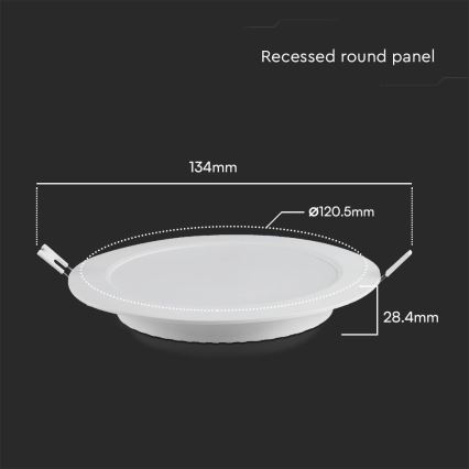 LED Podhľadové svietidlo SAMSUNG CHIP LED/6W/230V 3000K pr. 12 cm biela