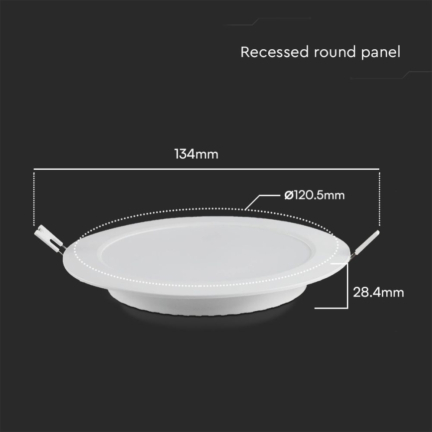 LED Podhľadové svietidlo SAMSUNG CHIP LED/6W/230V 3000K pr. 12 cm biela