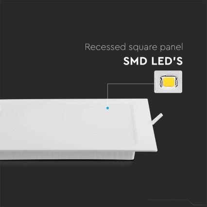 LED Podhľadové svietidlo SAMSUNG CHIP LED/6W/230V 4000K 12x12 cm biela