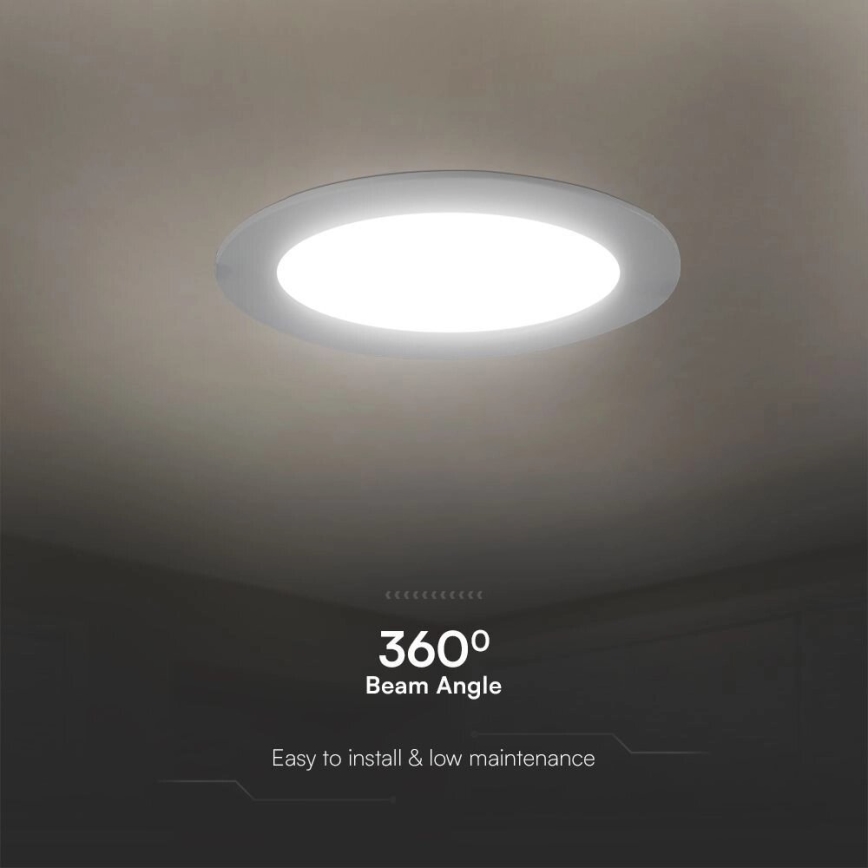 LED Podhľadové svietidlo SAMSUNG CHIP LED/6W/230V 4000K pr. 12 cm biela