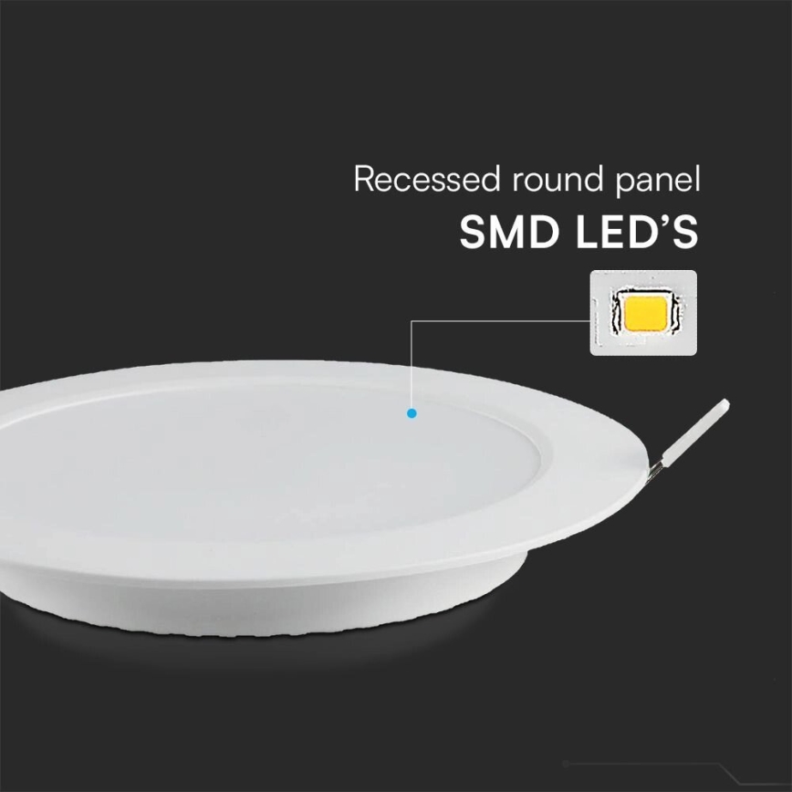 LED Podhľadové svietidlo SAMSUNG CHIP LED/6W/230V 4000K pr. 12 cm biela