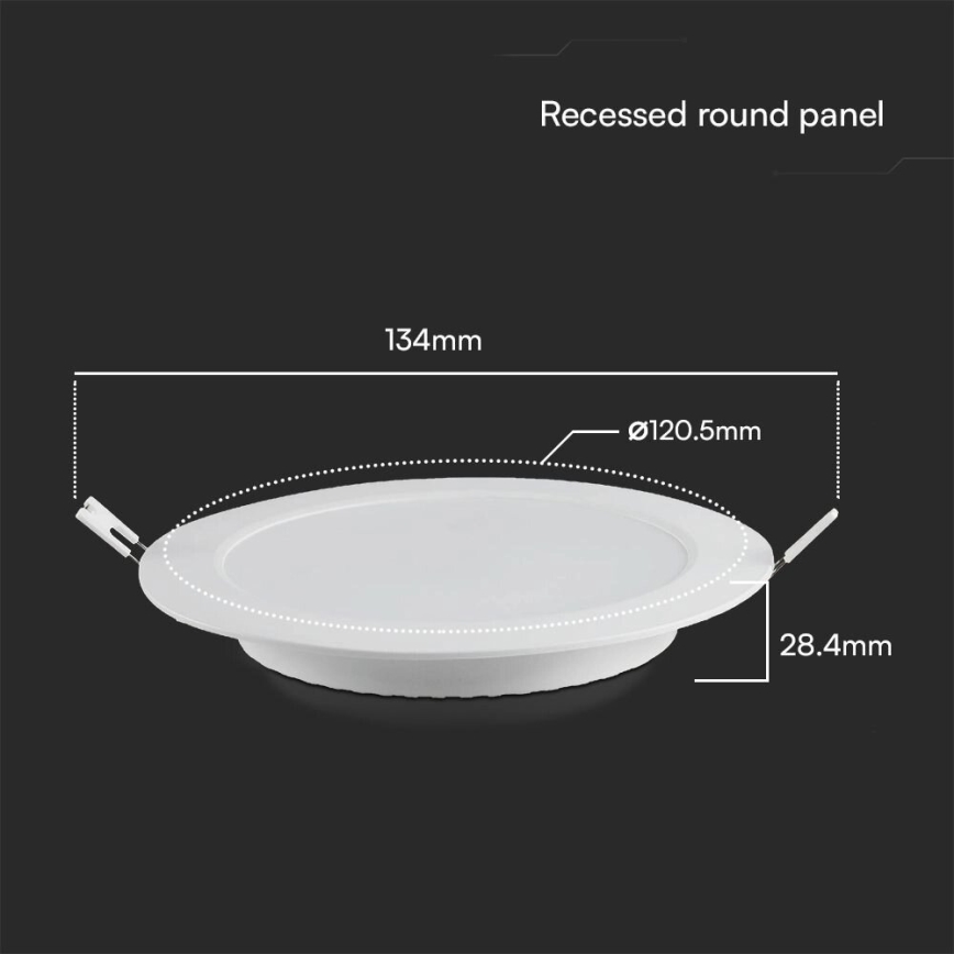 LED Podhľadové svietidlo SAMSUNG CHIP LED/6W/230V 4000K pr. 12 cm biela