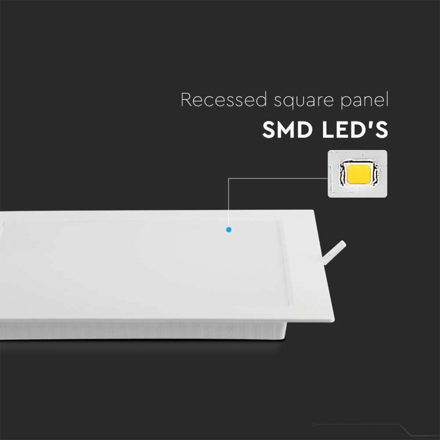LED Podhľadové svietidlo SAMSUNG CHIP LED/6W/230V 6500K 12x12 cm biela