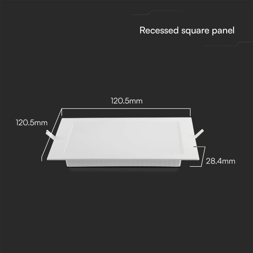 LED Podhľadové svietidlo SAMSUNG CHIP LED/6W/230V 6500K 12x12 cm biela
