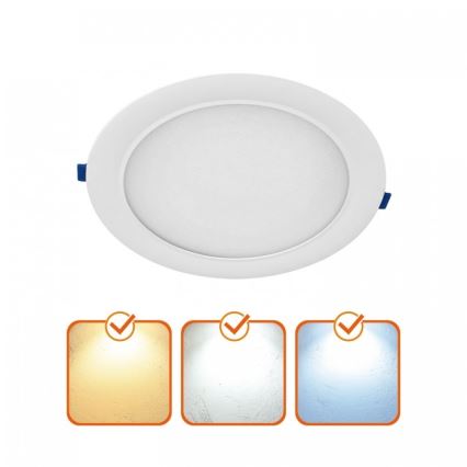 LED podhľadové svietidlo SIGARO LED/18W/230V 3000/4000/6500K pr. 22 cm biele