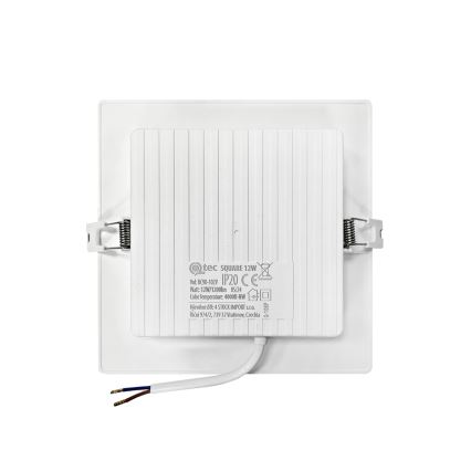 LED Podhľadové svietidlo SQUARE LED/12W/230V 4000K 17x17 cm biela