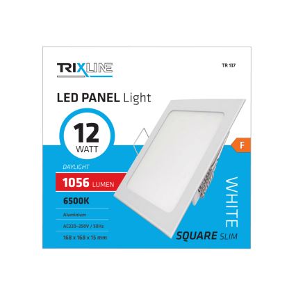 LED Podhľadové svietidlo SQUARE LED/12W/230V 6500K
