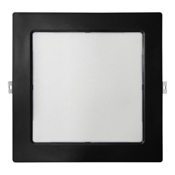 LED Podhľadové svietidlo SQUARE LED/18W/230V 4000K 22x22 cm čierna