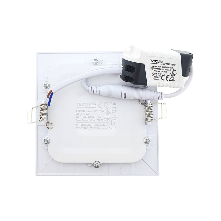 LED Podhľadové svietidlo SQUARE LED/6W/230V 2700K