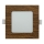 LED Podhľadové svietidlo SQUARE LED/6W/230V 4200K 11,8x11,8 cm hnedá
