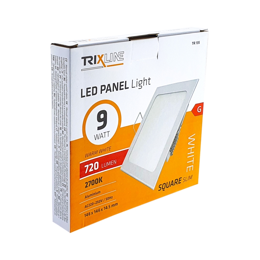 LED Podhľadové svietidlo SQUARE LED/9W/230V 2700K